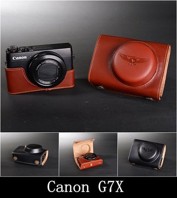 TP- G7X Canon 專用 設計師款 天翼系列 復古徠卡等級頭層牛皮 相機包 皮套