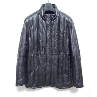 日本名牌COMME CA DU MODE MEN  超頂級高檔超保暖羽絨羊皮立領短大衣