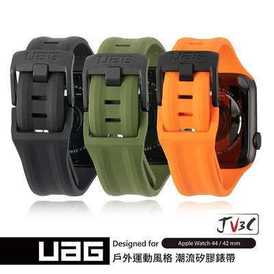 現貨-UAG戶外運動iwatch6 5 4 SE 3單色硅膠iWatch 38/40/42/44MM表帶簡約