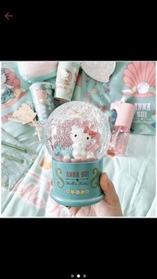 【7-11限量】ANNA SUI × HELLO KITTY 聯名 美人魚造型 水晶球 音樂盒