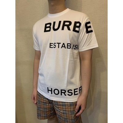 Burberry 經典  字母前後滿版設計  短袖T恤上衣