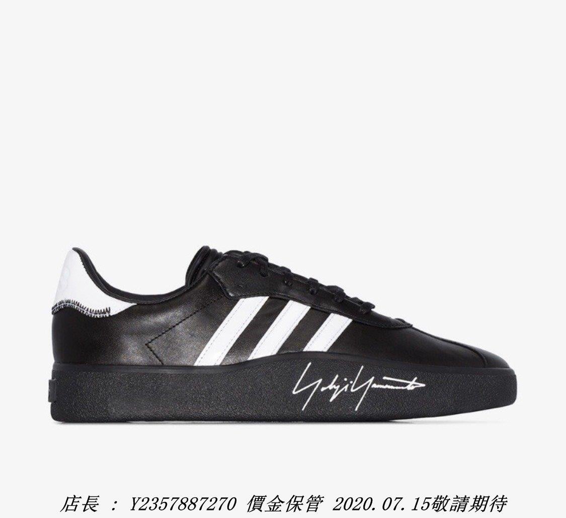 愛迪達Adidas Y-3 TANGUTSU EF2616 山本耀司黑色白色皮革女潮流鞋男 