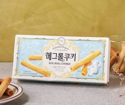 [韓國Emart斷貨王]韓國🇰🇷PEACOCK雞蛋捲餅乾（一組2盒）