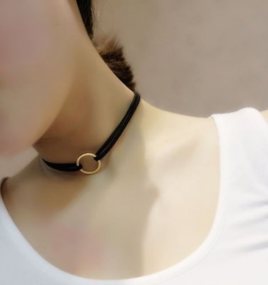 BIRDYEDGE 韓國絨 項圈 頸圈 調節設計 項鍊 女 扣環 五金