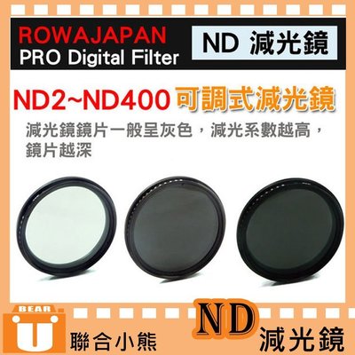 【聯合小熊】可調式 減光鏡 ND2-ND400 58mm 功能同 ND鏡 減光鏡 送鏡頭蓋