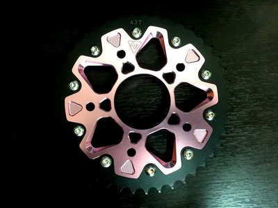 ZOO 輕量化CNC 齒盤 齒輪盤 齒輪 後齒輪盤 GOGORO2 gogoro2 GGR2 粉紅
