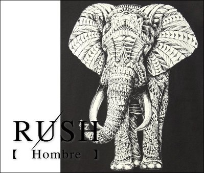 RUSH Hombre (曼谷空運) 中性設計師款民族系圖騰大象圖案背心-深灰 (男女皆可) (原價290)