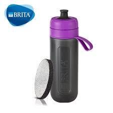 【清淨淨水店】健身 跑步 露營族最愛*新款BRITA Fill&Go 0.6L隨身濾水瓶 濾水壺 內贈提帶紫色629元。
