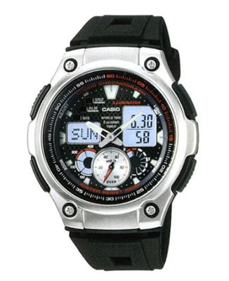 【天龜 】CASIO 全新特級城市風格雙顯錶 AQ-190W-1A