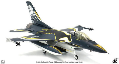 JCWings 172 美國F16A戰鬥機 F16飛機模型 意大利空軍 無支架