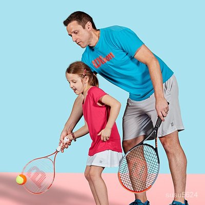 wilson兒童網球拍23寸2125寸小學生專業網球拍兒童威爾遜小黃人 XyhW