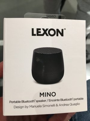 法國設計品牌 LEXON  隨身攜帶喇叭 mino 黑色