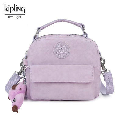 小Z代購#Kipling 猴子包 K08249 粉紫 輕便 休閒 斜背肩背側背手提後背多用小款包 迷你號 另有小號