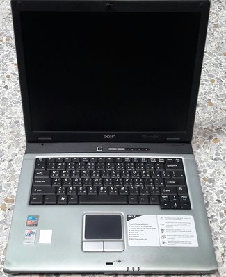 零件機 二手筆電 宏碁Acer Travelmate4050LCI(過電不開機)/可拆LCD/鍵盤/CPU+風扇/機殼
