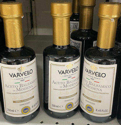 義大利varvello頂級摩典納巴薩米克醋250ml 到期日2025/8/7 頁面是單價
