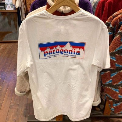 現貨熱銷-現貨Patagonia巴塔哥尼亞男女/兒童短袖T恤純棉短袖 滿千免運