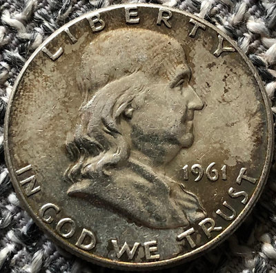 美國1961年富蘭克林半美元銀幣