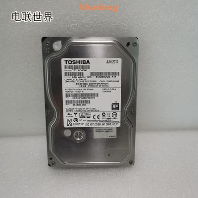 TOSHIBAI /東芝 661697-001 644D58V 500GB 7.2 K SATA硬碟