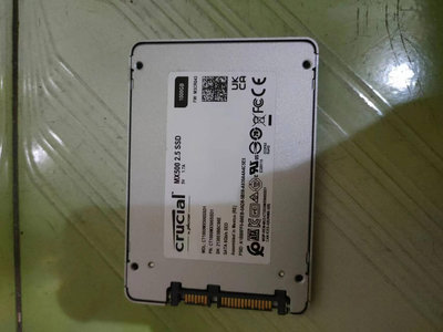 美光 Micron Crucial MX500 1TB SATA3 SSD 固態硬碟