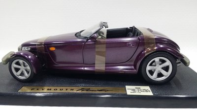 【統一模型】Anson《Plymouth克萊斯勒：Prowler／紫色》金屬合金車.鐵殼觀賞車 1: 18【絕版缺貨】