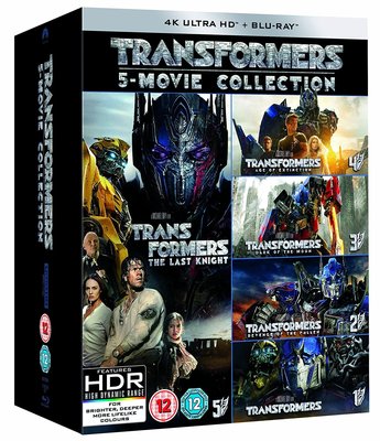 毛毛小舖--藍光BD 變形金剛1-5 4K UHD+BD 11碟限量套裝版(部份中文字幕) Transformers