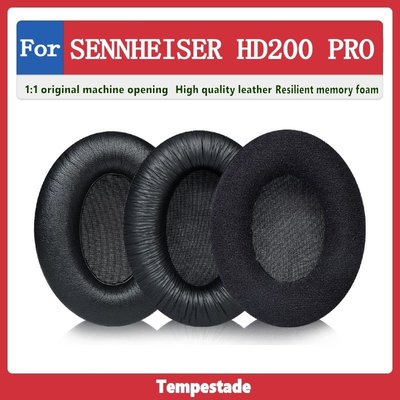 適用於 Sennheiser HD200 PRO 耳機套 頭戴式耳罩 皮耳套 耳機海綿套