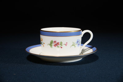 5/24結標 未使用 Tiffany & Co Floral 系列骨瓷咖啡杯盤 C050258 –下午茶 瓷盤 咖啡杯 琉璃 點心盤 果子缽 骨瓷 西點 調味罐