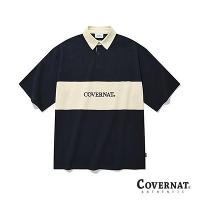 [COVERNAT]  Rugby Overfit T恤(海軍藍色) [F9]