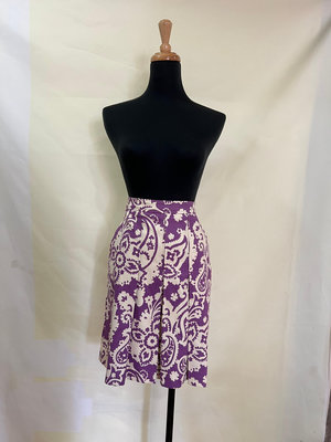 義大利名品~~ETRO~~紫彩花變形蟲裙便宜賣~~~原價20500~全新
