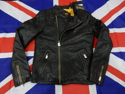 現貨商品 Superdry Endurance Leather Indy Jacket 黑色皮衣 XS L 騎士夾克