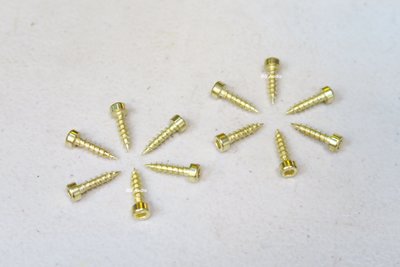 全新 高品質 金色碳鋼內六角 M4自攻螺絲(固定喇叭單體/接線盒/DIY音箱)一包20顆