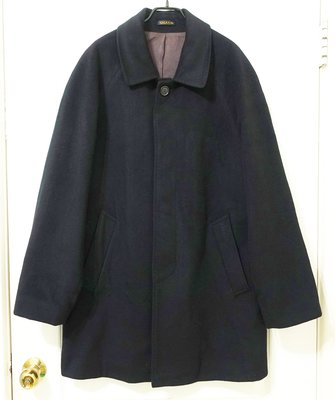 (男)韓國品牌【GALAXY】黑色 半手工 純羊毛含50%cashmere喀什米爾 大衣外套~直購價1990~室
