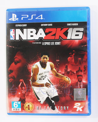 PS4 美國職業籃球 NBA 2K16 (中文版)**(二手片-光碟約9成5新)【台中大眾電玩】電視遊樂器