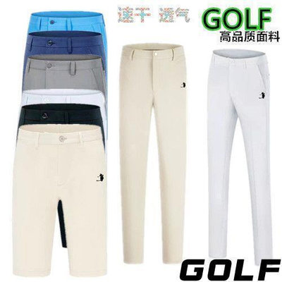高爾夫長褲 男高爾夫褲子白色GOLF高爾夫球褲子男士運動戶外短褲