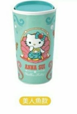 7-11 ANNA SUI Hello Kitty 雙層陶瓷馬克杯-美人魚款