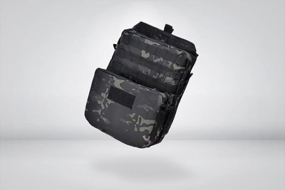 台南 武星級 MOLLE 背心 擴充 雙層包 黑CP ( 槍盒 槍箱 槍袋 露營 書包 背包 生存遊戲 軍事風 迷彩