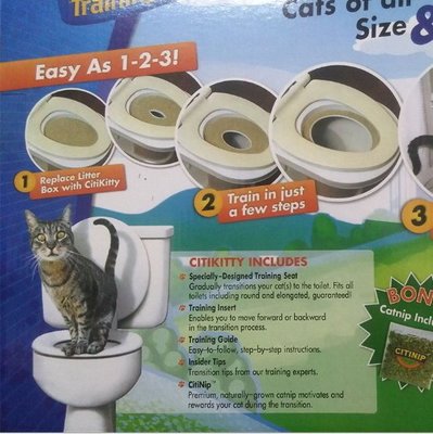 Cilikitty TV產品新款 貓咪如廁訓練器 寵物貓墊廁所 PVC環保墊 貓沙貓砂【貓咪馬桶訓練器