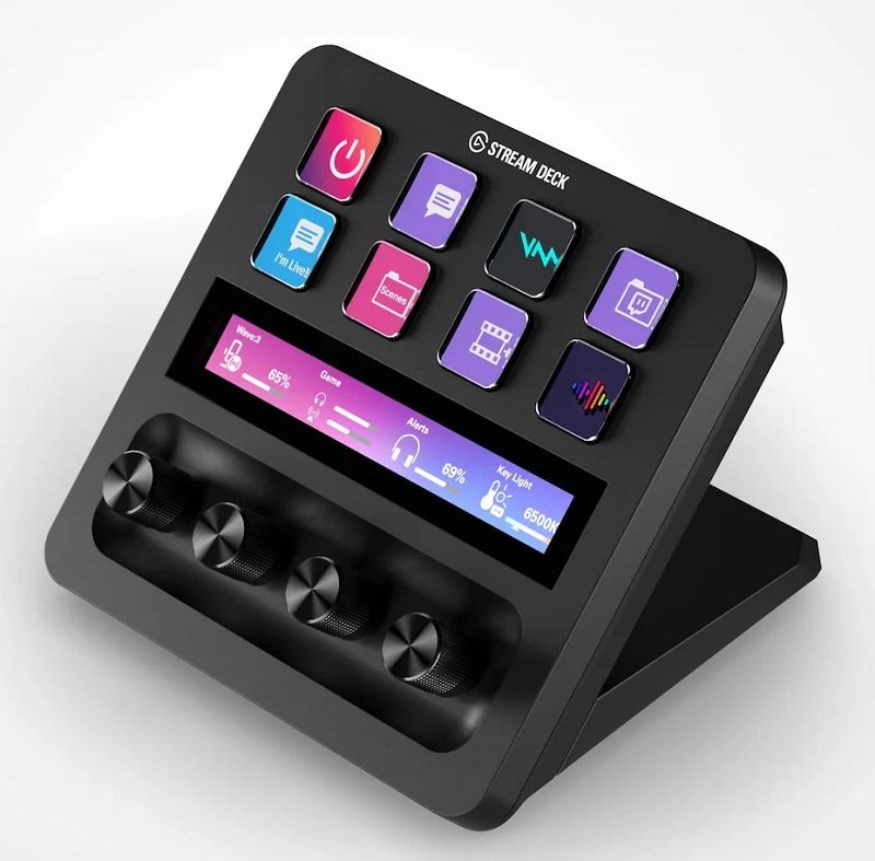 米特3C數位–Elgato STREAM DECK + 視頻直播操作控制台/白10GBD9911/黑