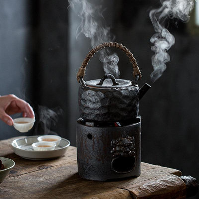 F7DE批發 圍爐煮茶 粗陶耐高溫碳爐中式炭爐烹水煮茶爐燒水爐炭
