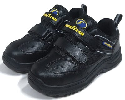 GOODYEAR 蜂后認證安全鞋 黏帶設計 車線橡膠防滑大底 防臭避震鞋墊 女段 黑銀GAWX02920