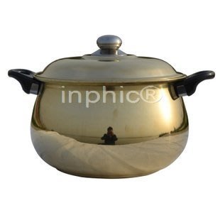 INPHIC-純銅餐具黃銅蒸鍋 銅湯鍋 銅鍋 直徑24CM