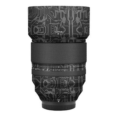 美本堂適用富士XF50mm/f1.0相機鏡頭保護貼膜貼紙碳纖維貼皮3M