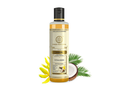 ♡印地摩沙╭♡ 印度 Khadi 草本活力護髮油 Herbal Vitalising Hair Oil 210ml