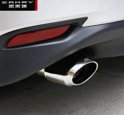 現貨熱銷-【易車汽配】專用於2018八代豐田凱美瑞Toyota Camry 尾喉消聲器不銹鋼排氣管裝飾尾嘴改裝