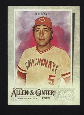 2020 Topps Allen and Ginter #72 Johnny Bench - Cincinnati Reds