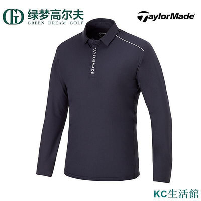 新品 TaylorMade泰勒梅高爾夫男士新款服裝舒適運動保暖golf長袖POLO衫現貨 可開發票