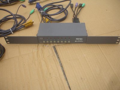 PSTEK 五角科技 CD-108D 8埠KVM切換器 電腦切換器.附VGA/PS2線.含耳架