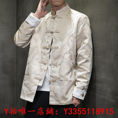 龍袍GOOMIL LEE潮牌新中式國風唐裝男春季刺繡中山裝盤扣立領夾克外套服裝