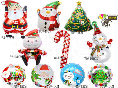 氣球窩♥聖誕節系列氣球/聖誕老公公/雪人/拐杖糖/聖誕樹/聖誕老人
