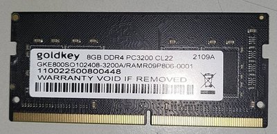 Goldkey 8GB DDR4 3200 記憶體